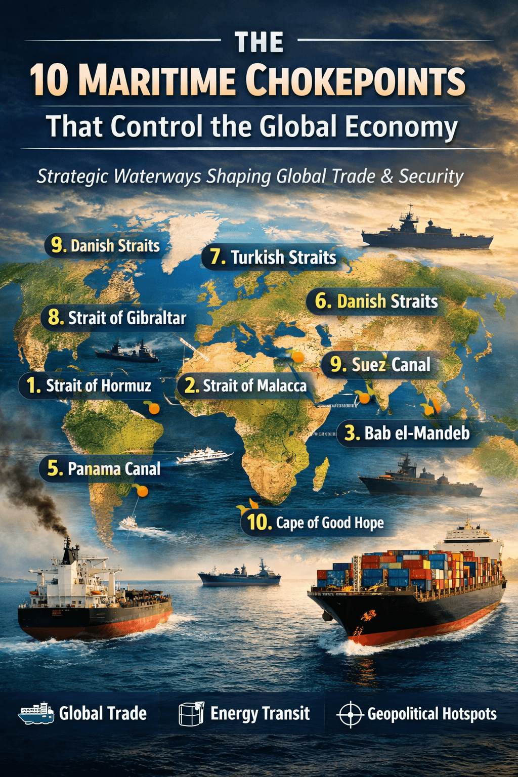 The 10 Maritime Chokepoints That Control the Global Economy