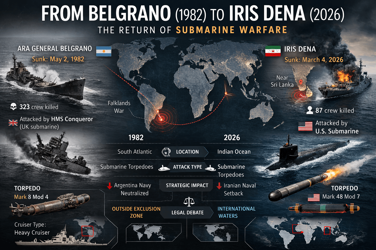 From Belgrano to IRIS Dena: The Return of Submarine Warfare